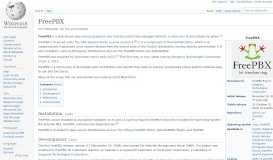 
							         FreePBX - Wikipedia								  
							    
