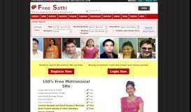 
							         FreeSathi - Free Matrimonial Sites | Free Marriage Bureau and ...								  
							    