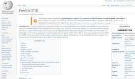 
							         FreeSWITCH - Wikipedia								  
							    