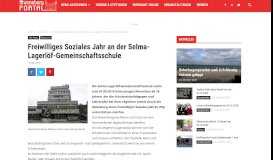 
							         Freiwilliges Soziales Jahr an der Selma-Lagerlöf ... - Ahrensburg Portal								  
							    
