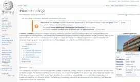 
							         Fremont College - Wikipedia								  
							    