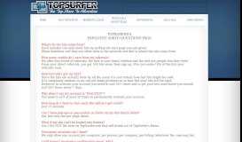 
							         Frequent Asked Questions - TopSurfer.com - The Top Place ...								  
							    