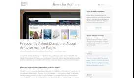 
							         Frequently Asked Questions About Amazon Author Pages | News for ...								  
							    