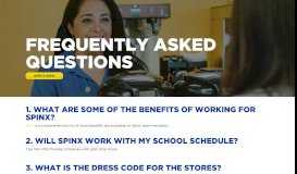 
							         Frequently Asked Questions about Jobs and Careers at Spinx								  
							    