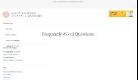 
							         Frequently Asked Questions | About NEJM								  
							    