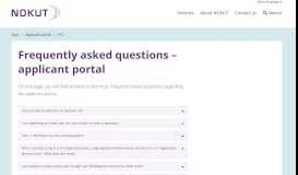 
							         Frequently asked questions – applicant portal - Nokut								  
							    