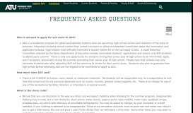 
							         Frequently Asked Questions | Arkansas Tech University								  
							    