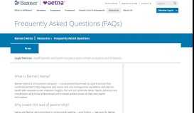 
							         Frequently Asked Questions | Banner Aetna								  
							    