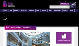
							         Frequently Asked Questions - Bolton Sixth Form College								  
							    