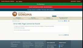 
							         Frequently Asked Questions - County of Sonoma, California								  
							    