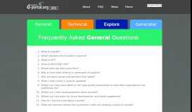 
							         Frequently Asked Questions: d-portal								  
							    