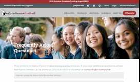 
							         Frequently Asked Questions - Education Unlimited								  
							    