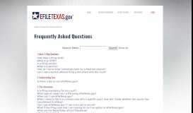 
							         Frequently Asked Questions | eFileTexas.gov								  
							    