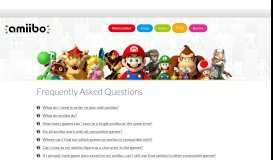 
							         Frequently Asked Questions (FAQ) - amiibo by Nintendo								  
							    