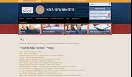 
							         Frequently Asked Questions (FAQ) | NECA-IBEW Welfare and Pension ...								  
							    