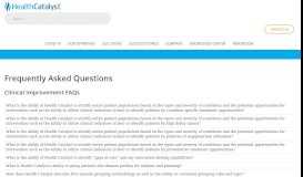 
							         Frequently Asked Questions (FAQs) - Health Catalyst								  
							    