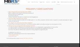 
							         Frequently Asked Questions - FAQs - SSM Certified MBRS Training								  
							    