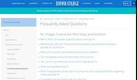 
							         Frequently Asked Questions | Financial Services | Luther College								  
							    