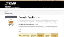
							         Frequently Asked Questions - Healthy Boiler - Purdue University								  
							    