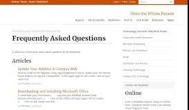 
							         Frequently Asked Questions | Hendrix College								  
							    