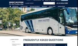 
							         Frequently Asked Questions | Insight Vacations								  
							    