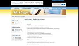 
							         Frequently Asked Questions - IT@JH								  
							    