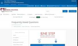 
							         Frequently Asked Questions | Kendall Regional Medical Center ...								  
							    