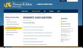 
							         Frequently Asked Questions | Kline School of Law Accepted Student ...								  
							    