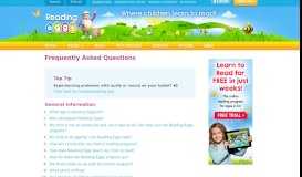 
							         Frequently Asked Questions - Learn to Read for Kids – Reading Eggs								  
							    