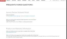 
							         Frequently Asked Questions - Lenovo Partner Network (LPN) (CA ...								  
							    
