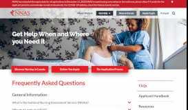 
							         Frequently Asked Questions - National Nursing Assessment Service								  
							    