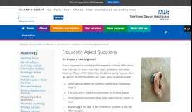 
							         Frequently asked questions - Northern Devon Healthcare ...								  
							    