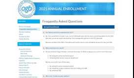 
							         Frequently Asked Questions - Office of Group Benefits								  
							    