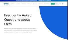 
							         Frequently Asked Questions | Okta								  
							    