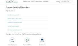 
							         Frequently Asked Questions - OneMain Financial								  
							    