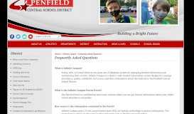 
							         Frequently Asked Questions - Penfield Central School District								  
							    