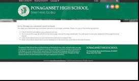 
							         Frequently Asked Questions - Ponaganset High School								  
							    