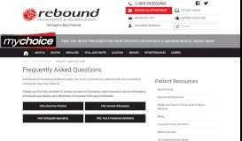 
							         Frequently Asked Questions | Rebound Orthopedics & Neurosurgery ...								  
							    