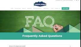 
							         Frequently Asked Questions | The Highlands Student Housing in Reno								  
							    