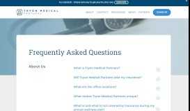 
							         Frequently Asked Questions - Tryon Medical Partners								  
							    
