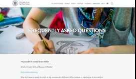 
							         Frequently Asked Questions — UofN								  
							    