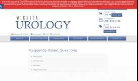 
							         Frequently Asked Questions - Wichita Urology, Wichita, KS								  
							    