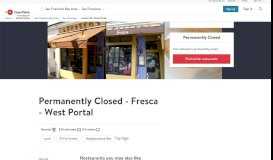 
							         Fresca - West Portal - San Francisco, CA | OpenTable								  
							    