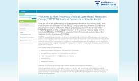 
							         Fresenius Medical Care Grant Portal								  
							    