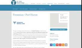 
							         Fresenius - Port Huron - St. Clair Nephrology								  
							    