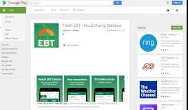 
							         Fresh EBT - Food Stamp Balance - Apps on Google Play								  
							    