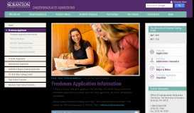 
							         Freshman Application Information | Apply | Freshman Applicants | The ...								  
							    