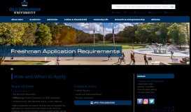 
							         Freshman Application Requirements - Old Dominion University								  
							    