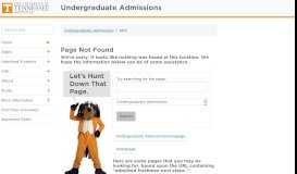 
							         Freshmen Next Steps - UTK Admissions - The University of Tennessee ...								  
							    