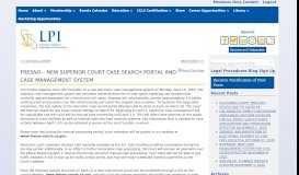 
							         FRESNO - NEW SUPERIOR COURT CASE SEARCH PORTAL AND ...								  
							    